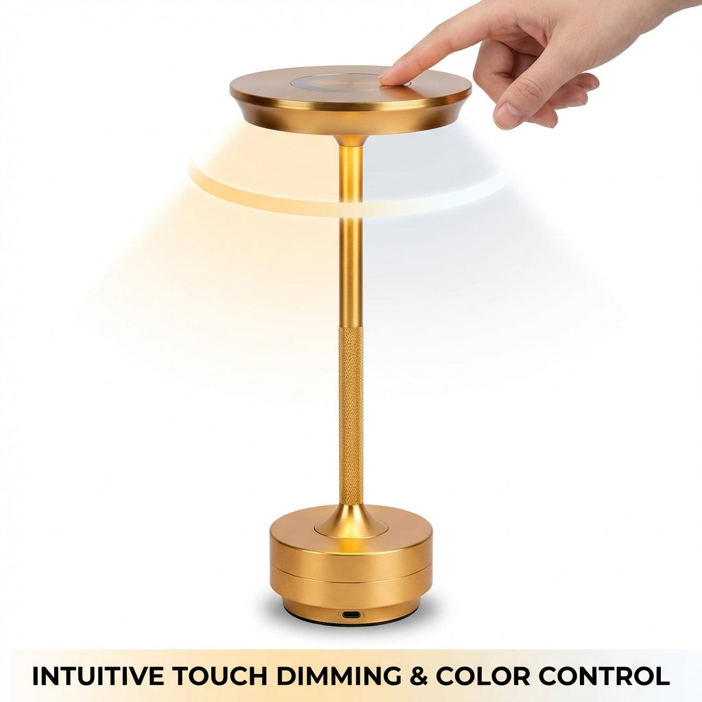 Lampă Noptieră Elegantă LED Gold