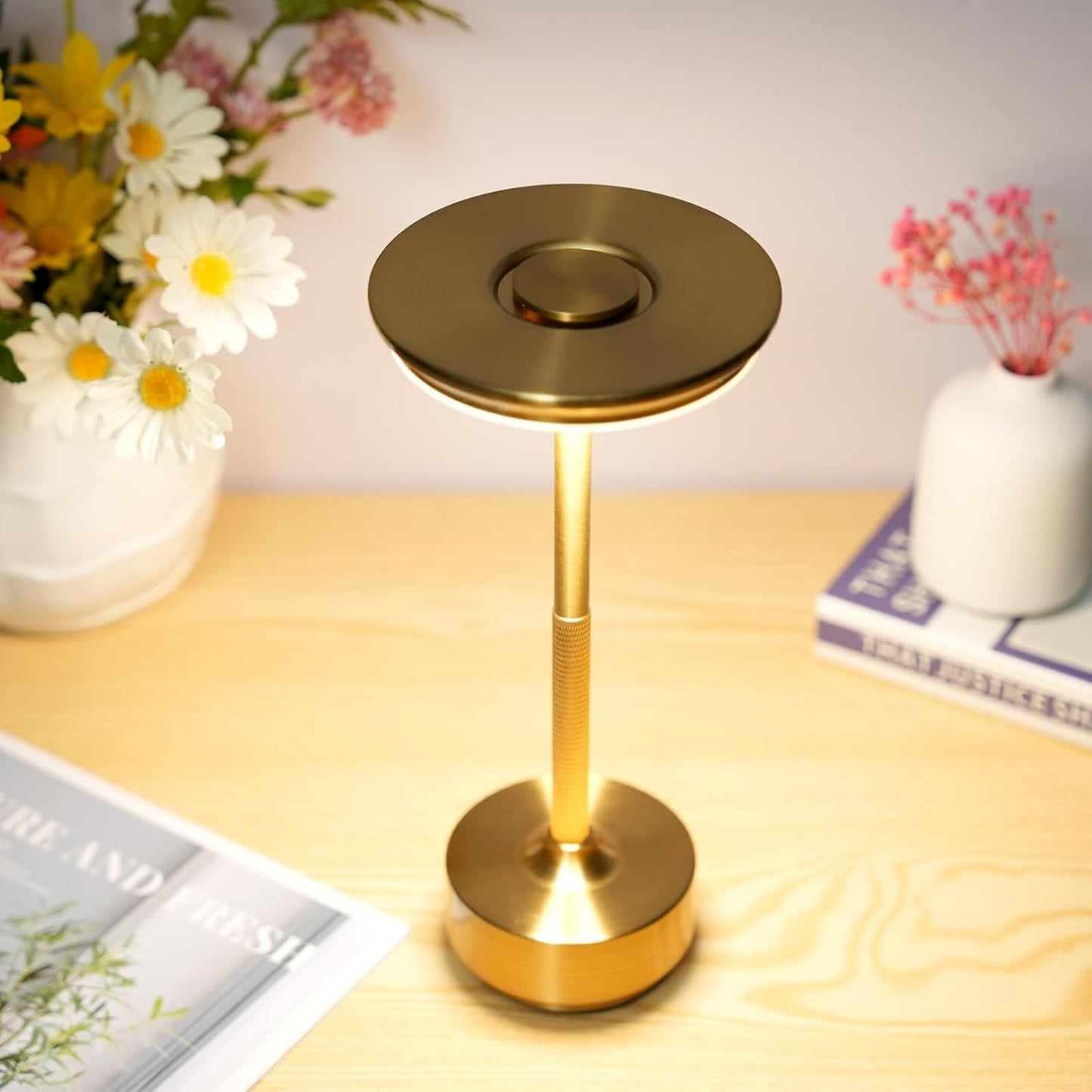 Lampă Noptieră Elegantă LED Gold