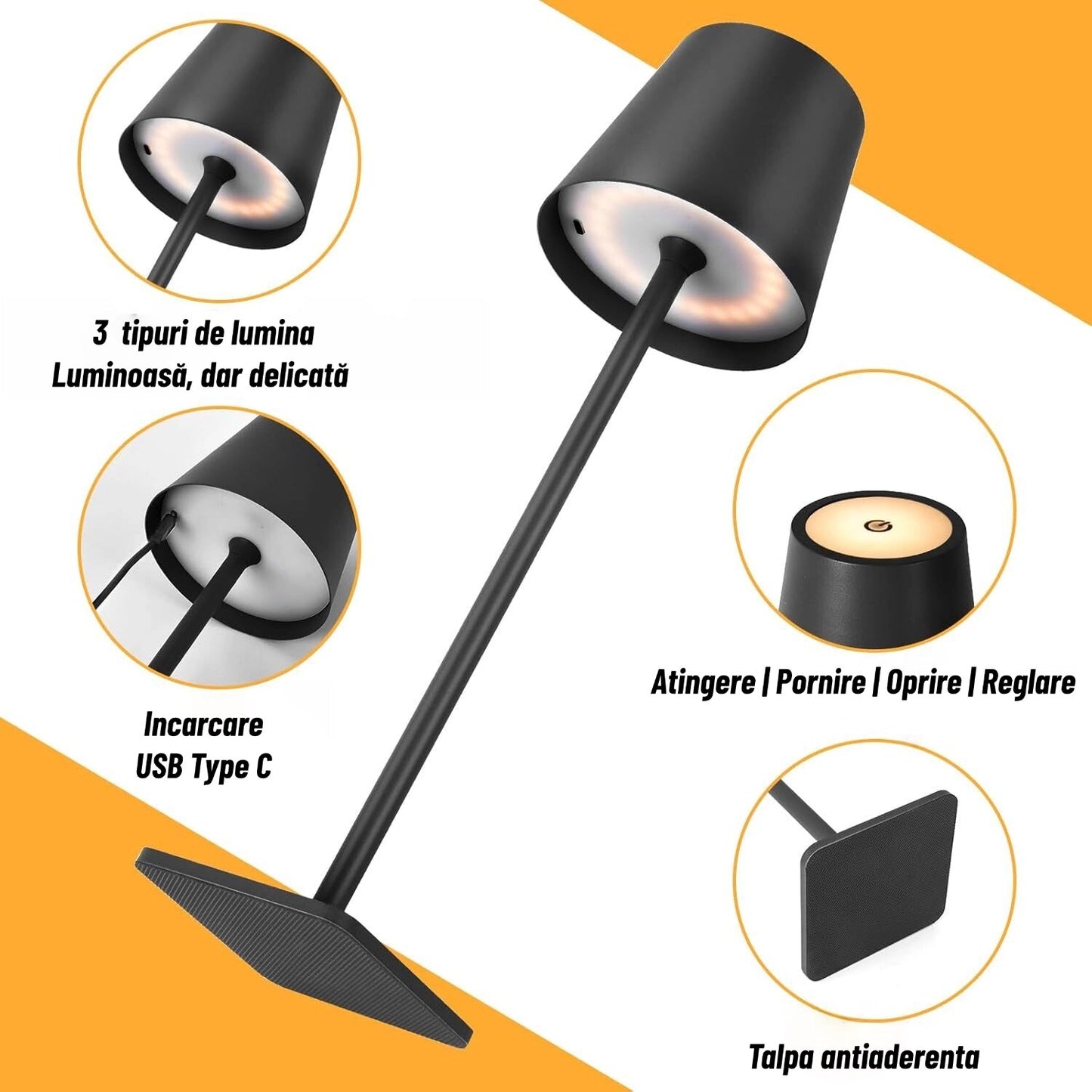 Veioză Touch Premium 6000mAh
